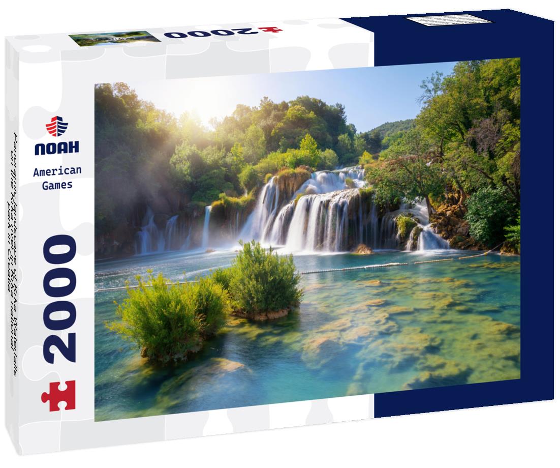 Noah Jigsaw Puzzle Panoramic landscape of Krka Waterfalls on the Krka river in Krka national park in Croatia 2000 pieces