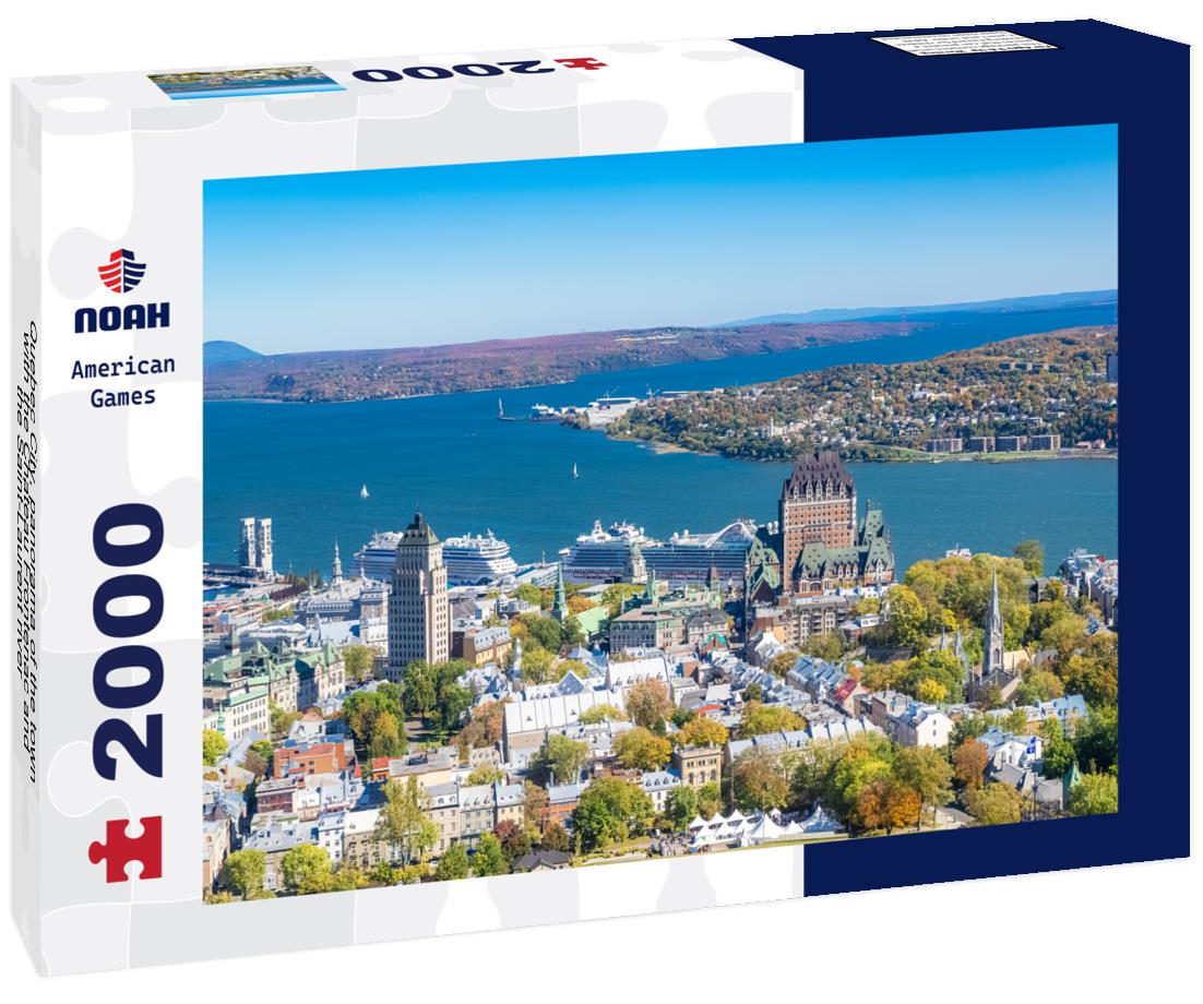 Noah Jigsaw Puzzle Quebec City, panorama of the town, with the Chateau Frontenac and the Saint-Laurent river 2000 pieces