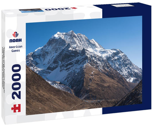 Noah Jigsaw Puzzle Samdo peak behind Samdo village in Manaslu circuit trek, Himalaya mountain range in Nepal 2000 pieces