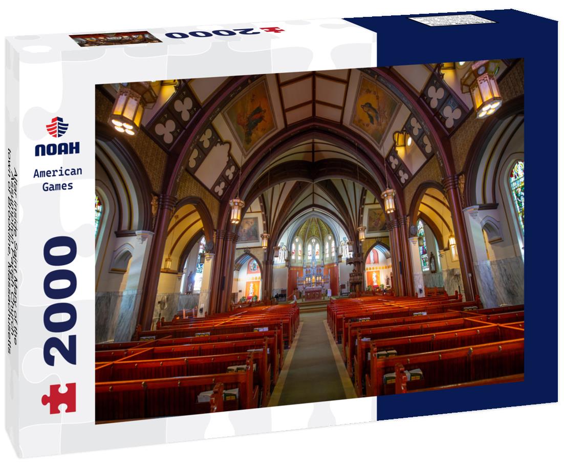 Noah Jigsaw Puzzle Altar inside Saint Mary of the Assumption Parish Church, town of Brookline, Massachusetts 2000 pieces