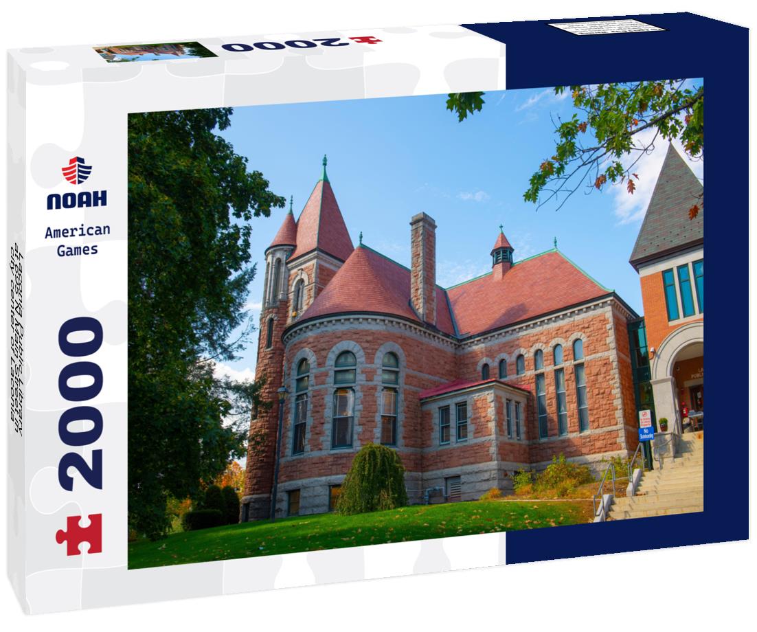 Noah Jigsaw Puzzle Laconia Public Library at 695 N Main Street in city center of Laconia, New Hampshire, USA 2000 pieces