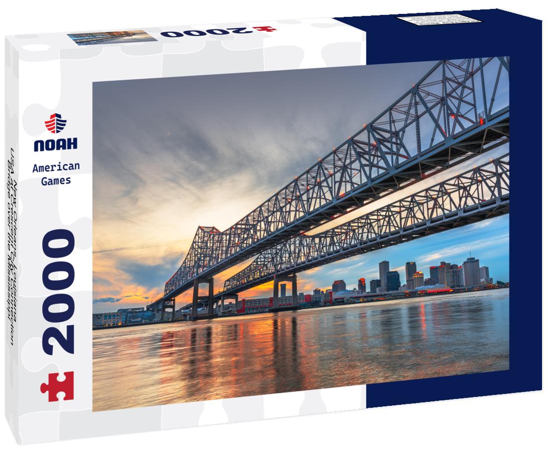 Noah Jigsaw Puzzle New Orleans, Louisiana, USA at Crescent City Connection Bridge over the Mississippi River 2000 pieces