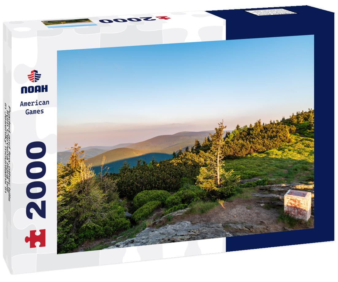 Noah Jigsaw Puzzle Praded and few other hills from Cervena hora hill in Jeseniky mountains in Czech republic 2000 pieces