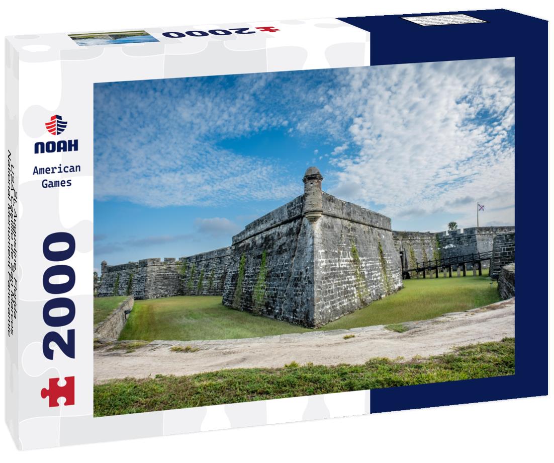 Noah Jigsaw Puzzle St. Augustine, Florida, USA Castillo de San Marcos National Monument Panoramic style view 2000 pieces