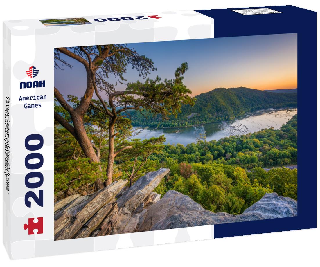 Noah Jigsaw Puzzle Sunset view of the Potomac River, from Weverton Cliffs, near Harpers Ferry, West Virginia 2000 pieces