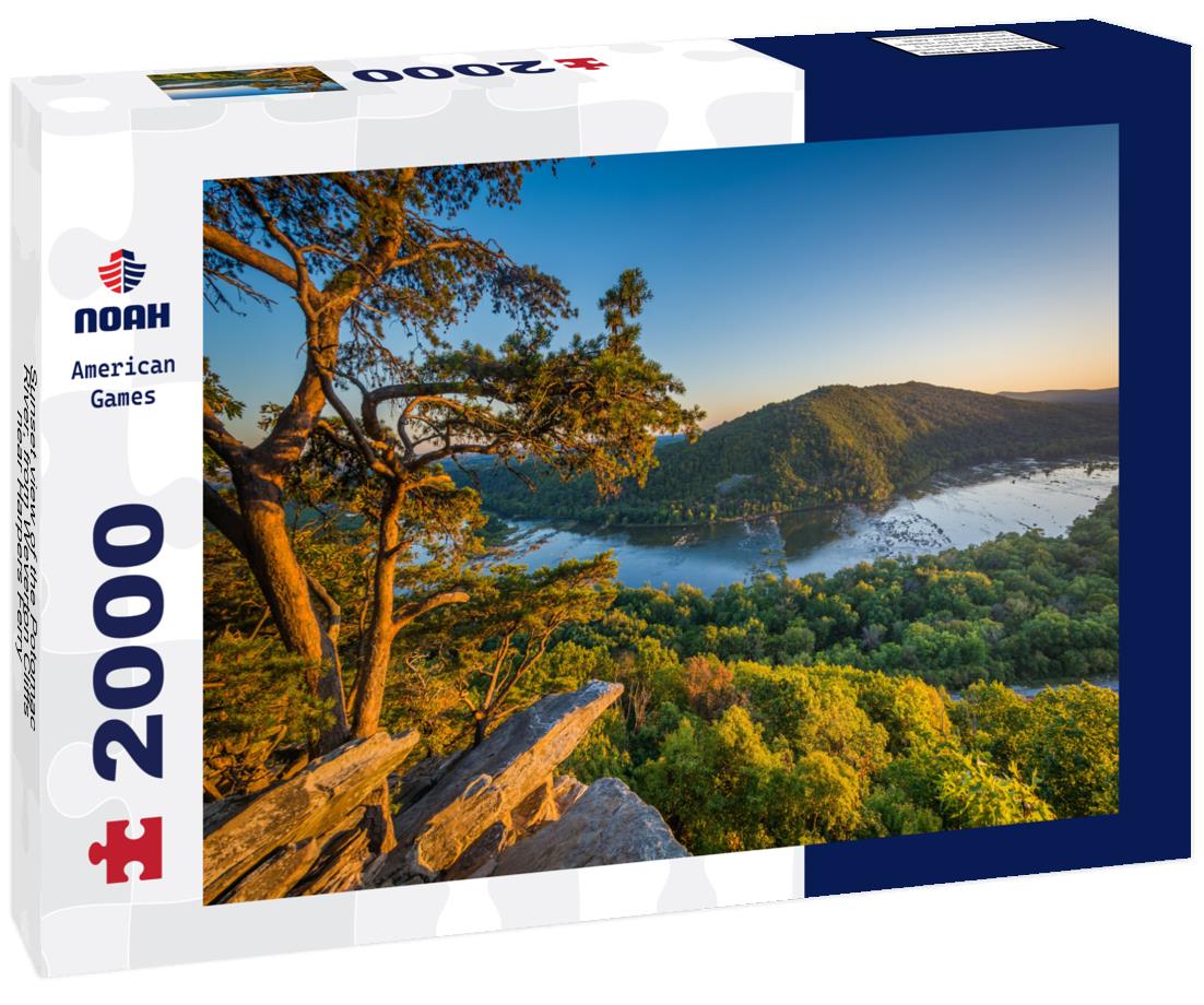 Noah Jigsaw Puzzle Sunset view of the Potomac River, from Weverton Cliffs, near Harpers Ferry, West Virginia 2000 pieces