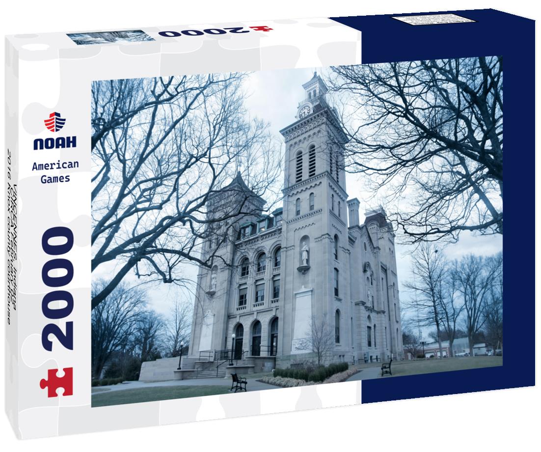 Noah Jigsaw Puzzle VINCENNES, Indiana - CIRCA February 02,2016 Knox county courthouse in Vincennes, Indiana 2000 pieces
