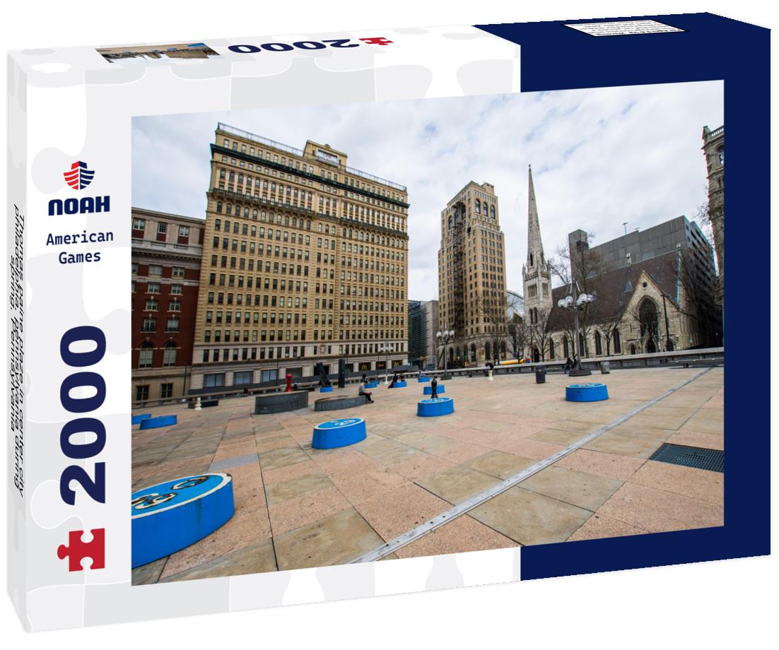 Noah Jigsaw Puzzle Thomas paine plaze in center city philadelphia, pennsylvania during spring, Pennsylvania 2000 pieces