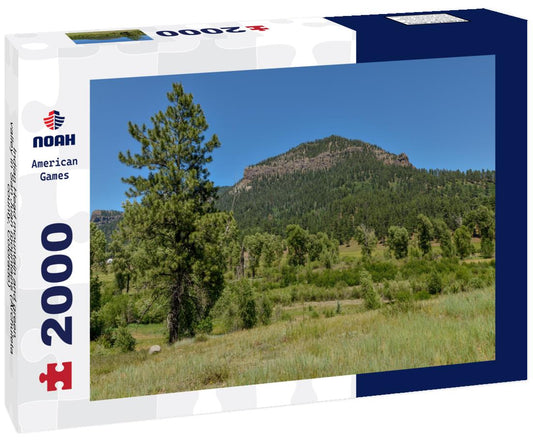 Noah Jigsaw Puzzle Indian Head mountain and green valley in San Juan mountains (Archuleta county, Colorado) 2000 pieces