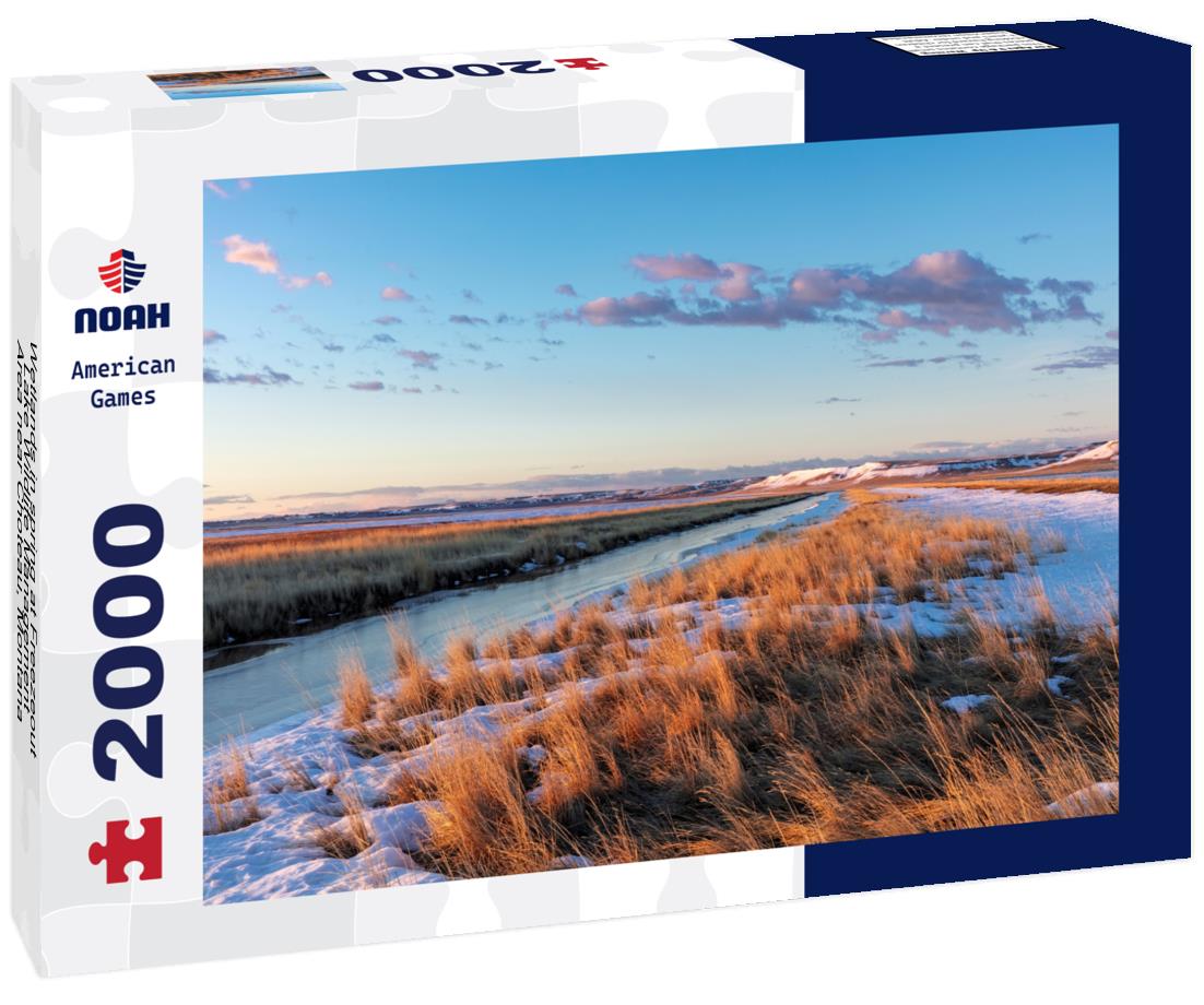 Noah Jigsaw Puzzle Wetlands in spring at Freezeout Lake Wildlife Management Area near Choteau, Montana, USA 2000 pieces