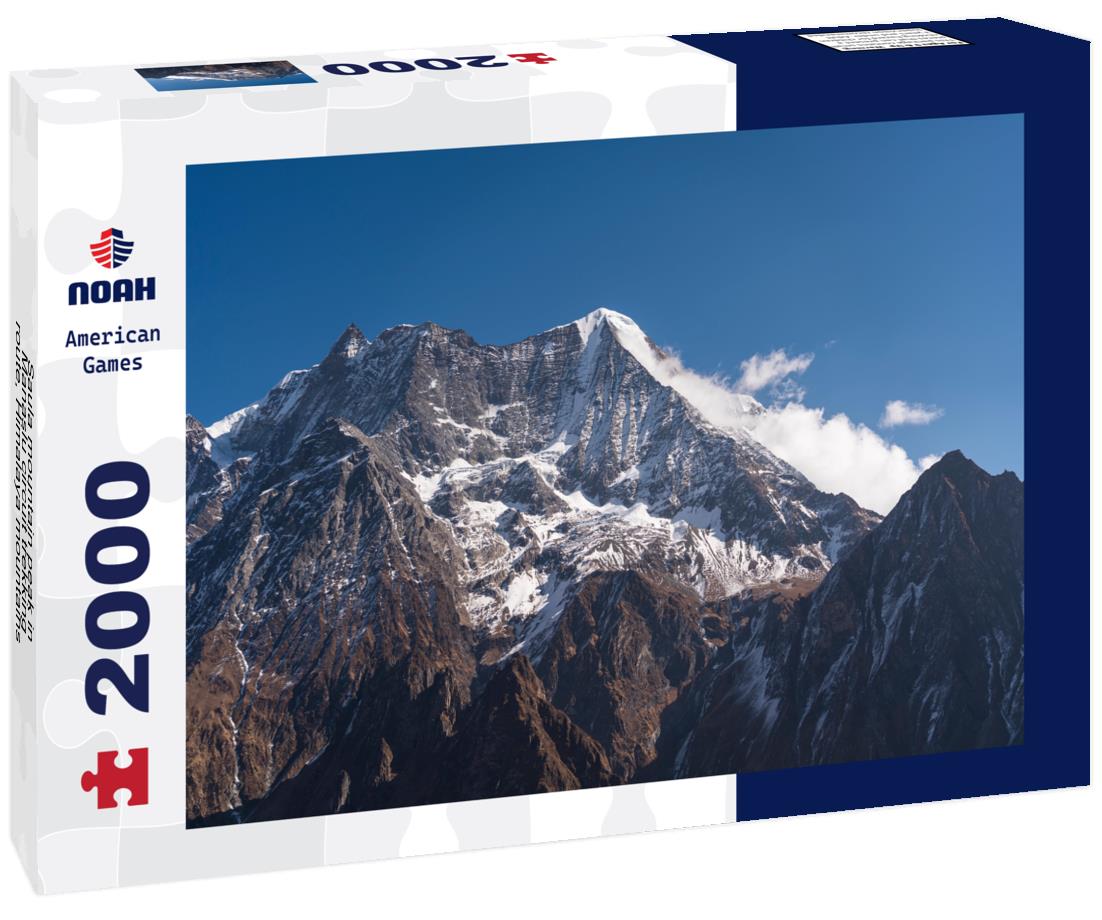 Noah Jigsaw Puzzle Saula mountain peak in Manaslu circuit trekking route, Himalaya mountains range in Nepal 2000 pieces