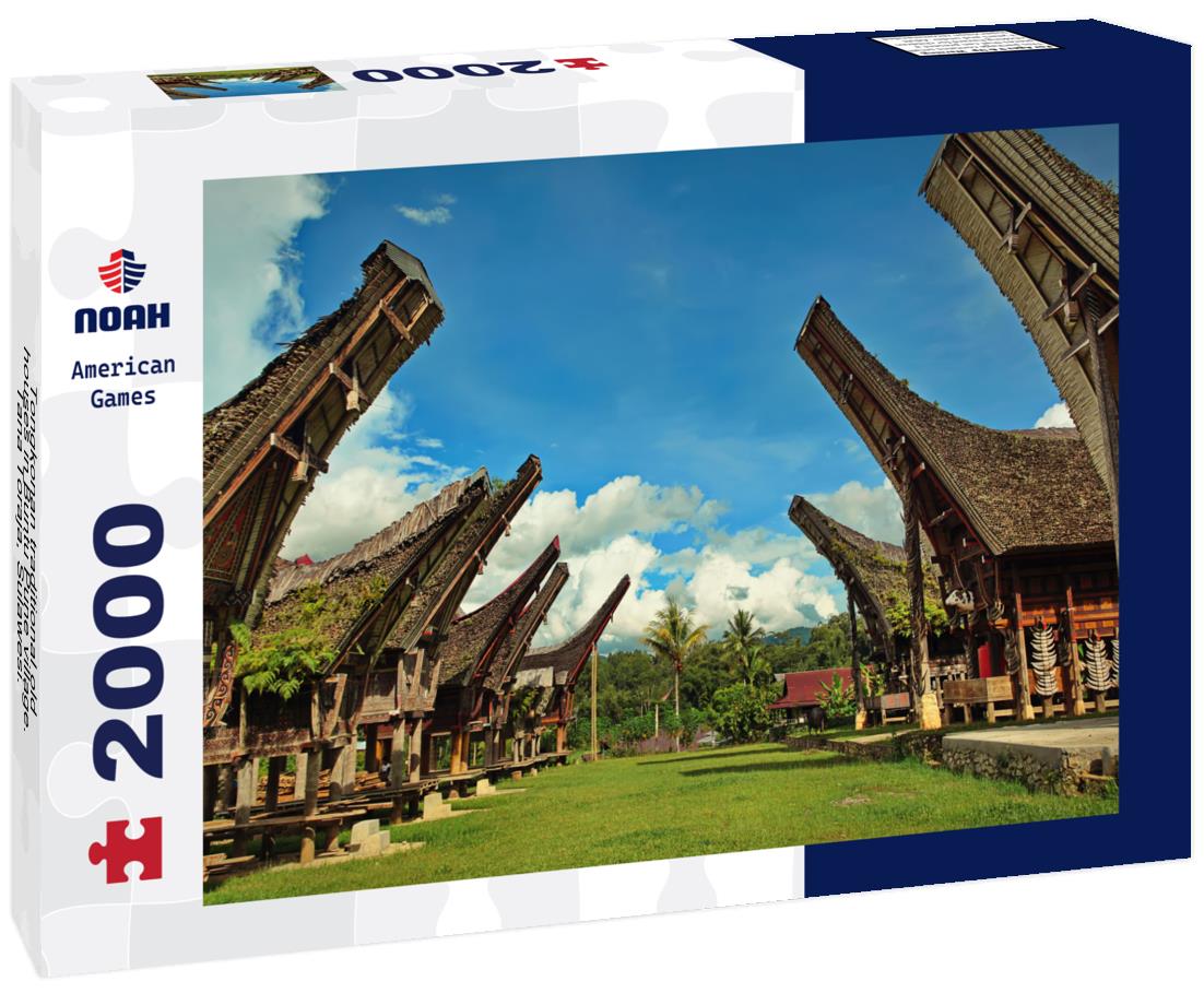 Noah Jigsaw Puzzle Tongkonan traditional old houses in Buntu Pune village. Tana Toraja, Sulawesi. Indonesia 2000 pieces