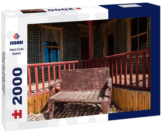Noah Jigsaw Puzzle Wall of The Bottle House in Rhyolite Ghost Town, Death Valley National Park, Nevada, USA 2000 pieces
