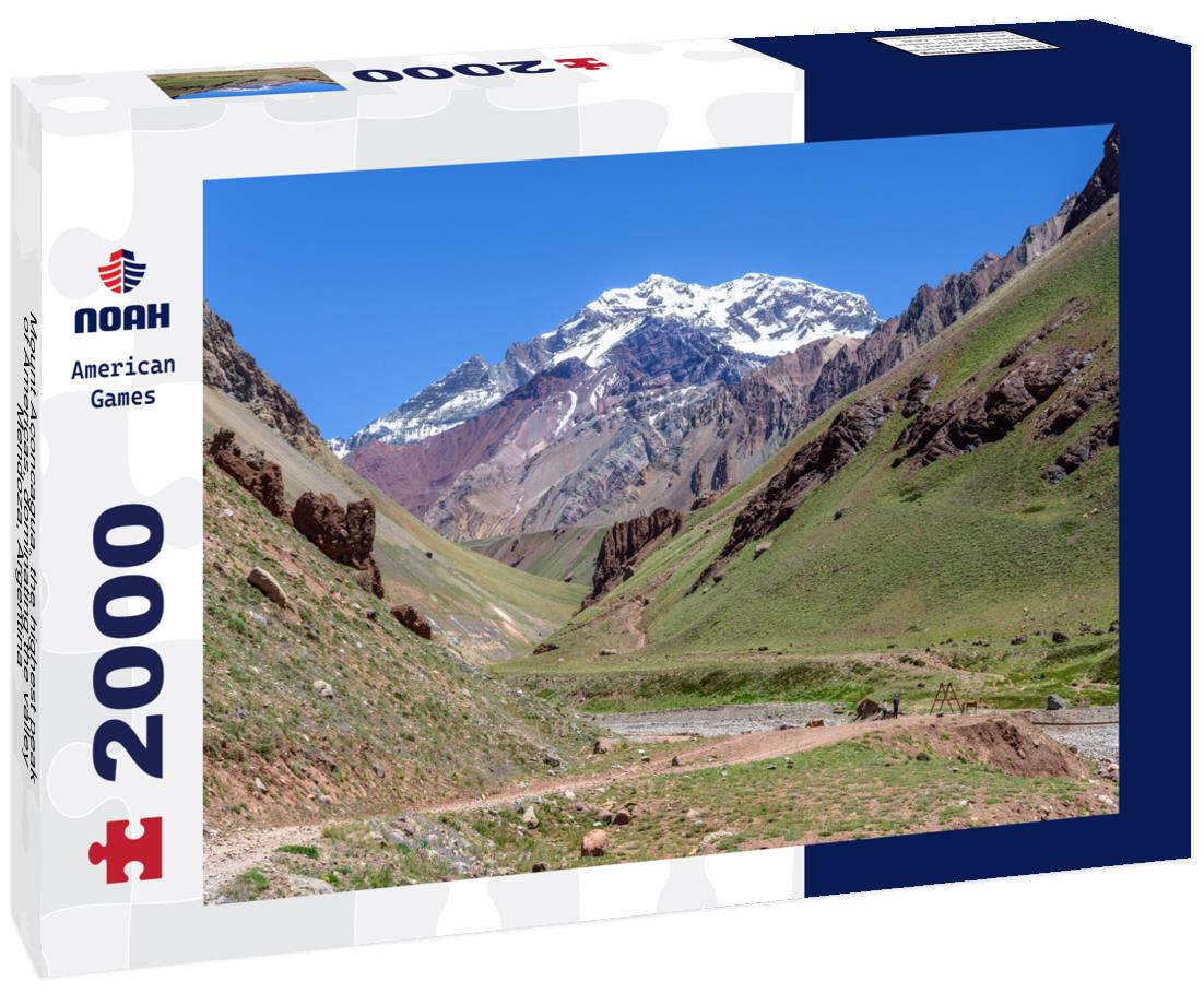 Noah Jigsaw Puzzle Mount Aconcagua, the highest peak of Americas, dominating the valley, Mendoza, Argentina 2000 pieces