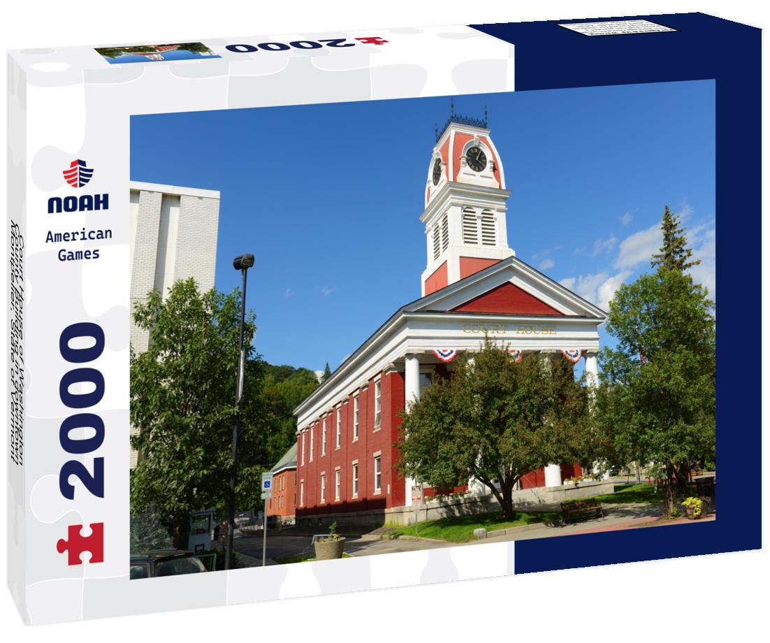 Noah Jigsaw Puzzle Court House of Washington County Building in downtown Montpelier, State of Vermont, USA 2000 pieces