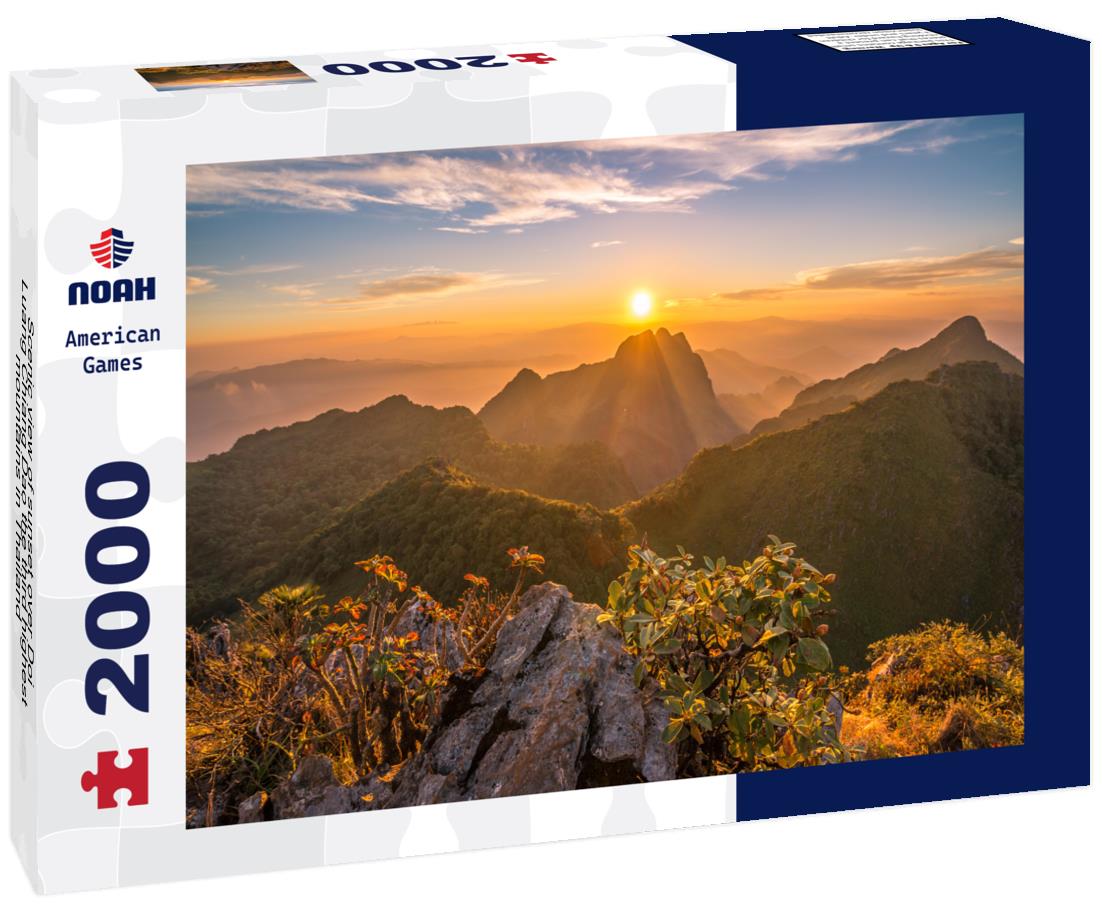 Noah Jigsaw Puzzle Scenic view of sunset over Doi Luang Chiang Dao the third highest mountains in Thailand 2000 pieces