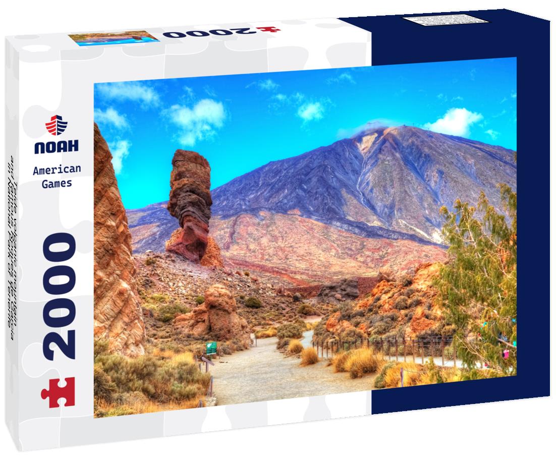 Noah Jigsaw Puzzle Teide volcanic mountain and famous Roques de Garcia in National Park of Tenerife, Spain 2000 pieces