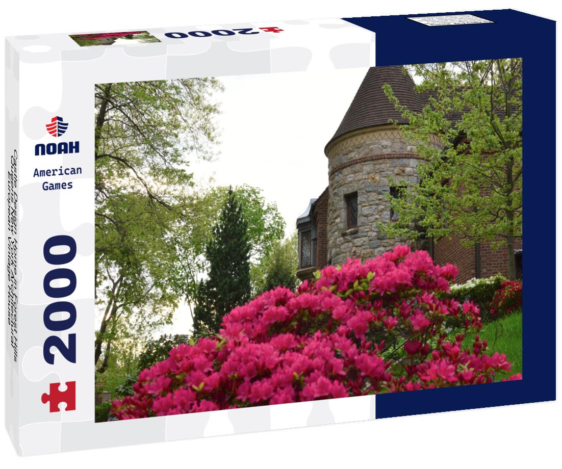 Noah Jigsaw Puzzle Castle Design Home in Forest Hills Queens New York Architectural European Vintage House 2000 pieces