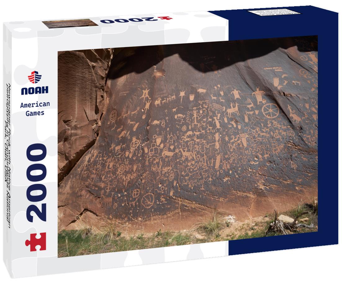 Noah Jigsaw Puzzle Newspaper Rock with Native American petroglyphs in Canyonlands National Park, Utah, USA 2000 pieces