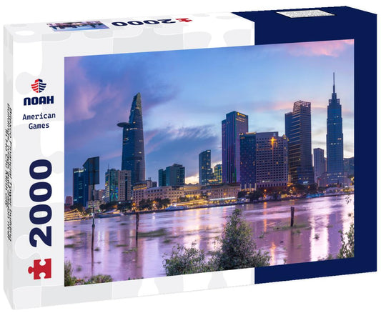 Noah Jigsaw Puzzle Bitexco Financial Tower building, buildings, roads and Saigon river in Ho Chi Minh city 2000 pieces