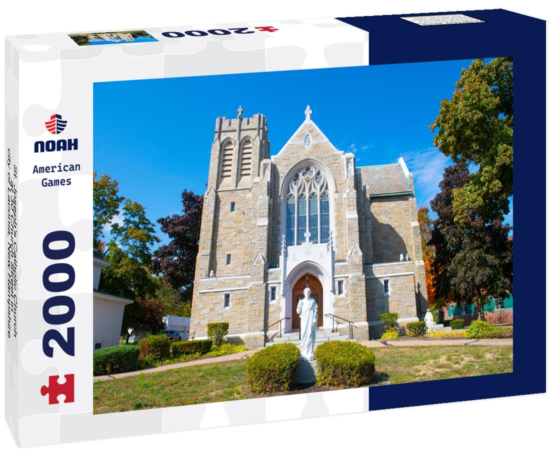 Noah Jigsaw Puzzle St. Joseph's Catholic Church at 30 Church Street in city of Laconia, New Hampshire, USA 2000 pieces