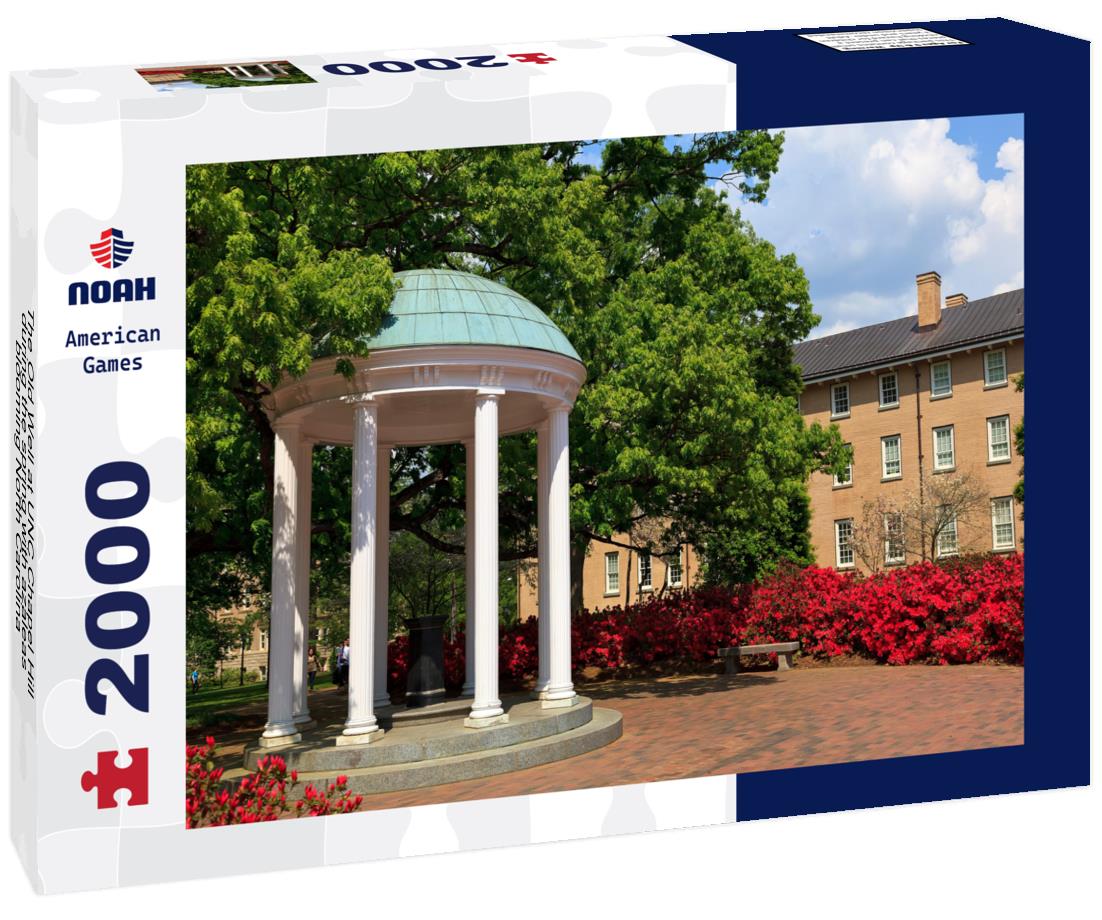 Noah Jigsaw Puzzle The Old Well at UNC Chapel Hill during the spring with azaleas blooming North Carolina 2000 pieces