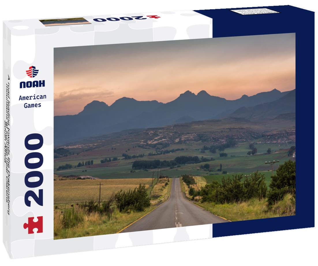 Noah Jigsaw Puzzle A road leading towards the Drakensberg mountains at sunrise near Clarens, South Africa 2000 pieces