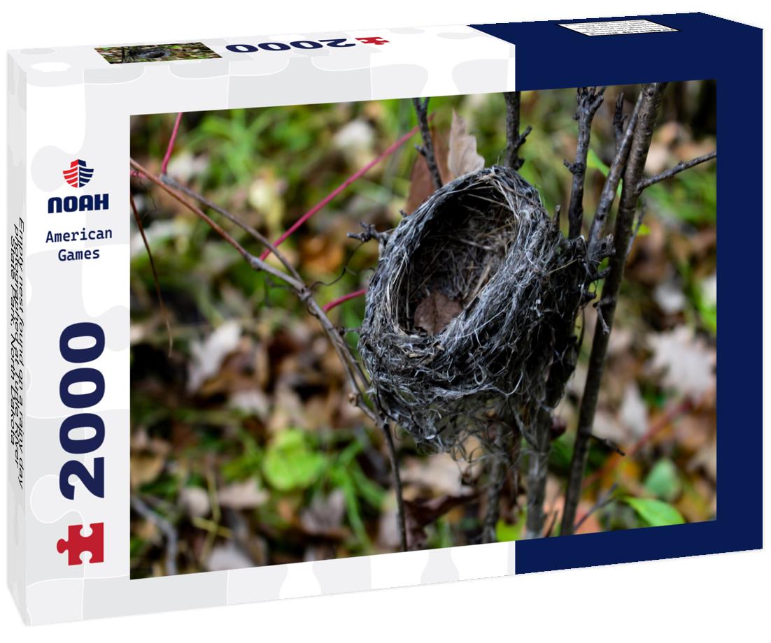 Noah Jigsaw Puzzle Empty nest found on a rainy day, photographed at Turtle River State Park, North Dakota 2000 pieces