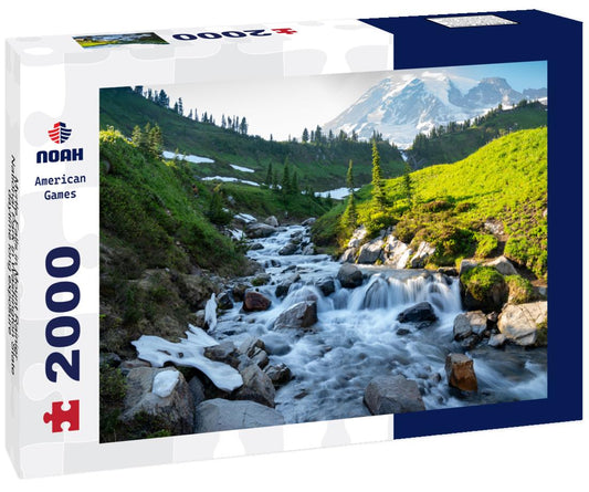 Noah Jigsaw Puzzle Myrtle Falls in Mount Rainier National Park in Washington State- daytime long exposure 2000 pieces