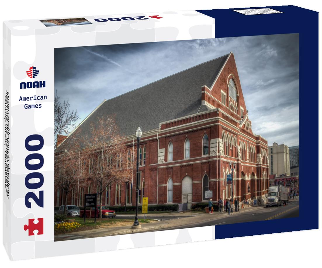 Noah Jigsaw Puzzle ryman auditorium in downtown nashville the "mother" church of country music, Tennessee 2000 pieces