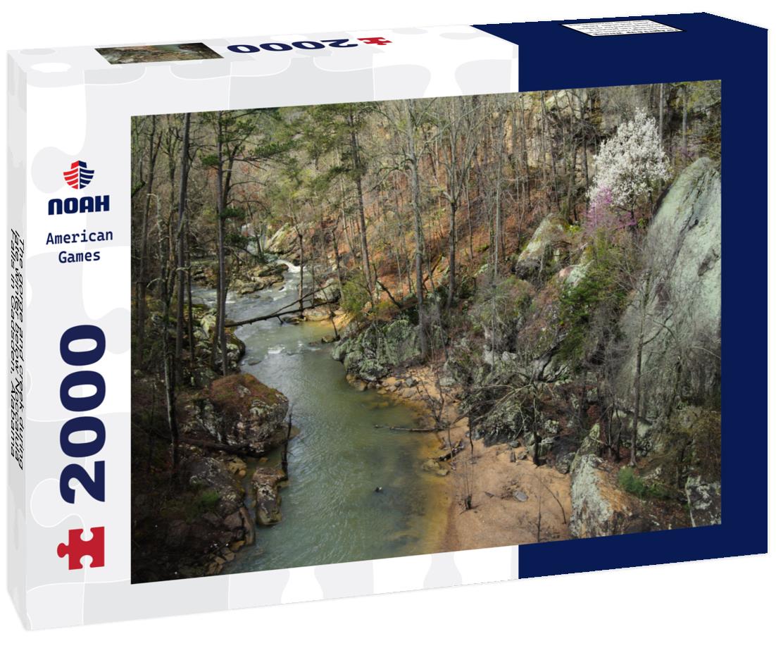 Noah Jigsaw Puzzle The gorge and creek during late winter below Noccalula Falls in Gadsden, Alabama, USA 2000 pieces