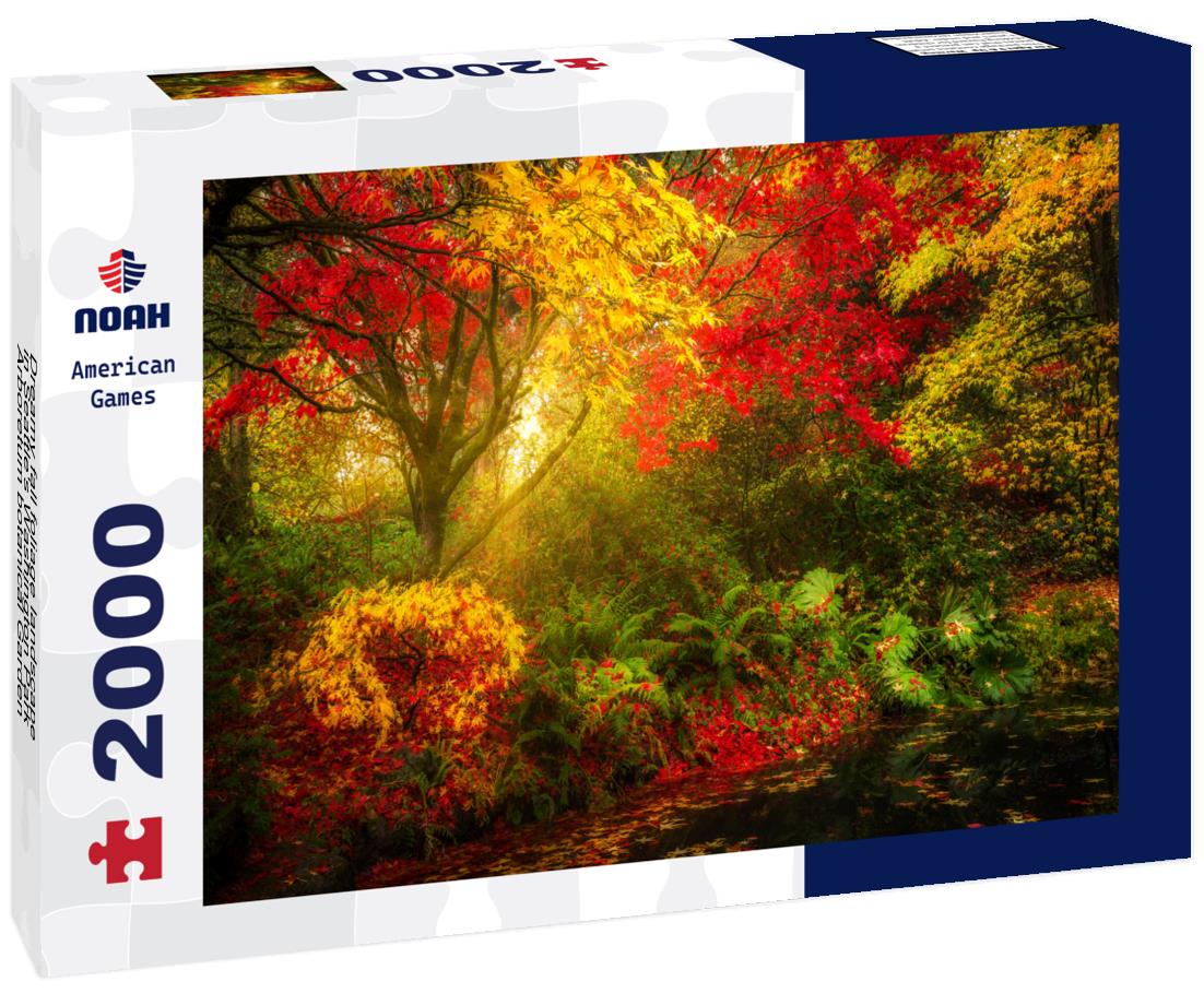 Noah Jigsaw Puzzle Dreamy fall foliage landscape in Seattle's Washington Park Arboretum botanical Garden 2000 pieces