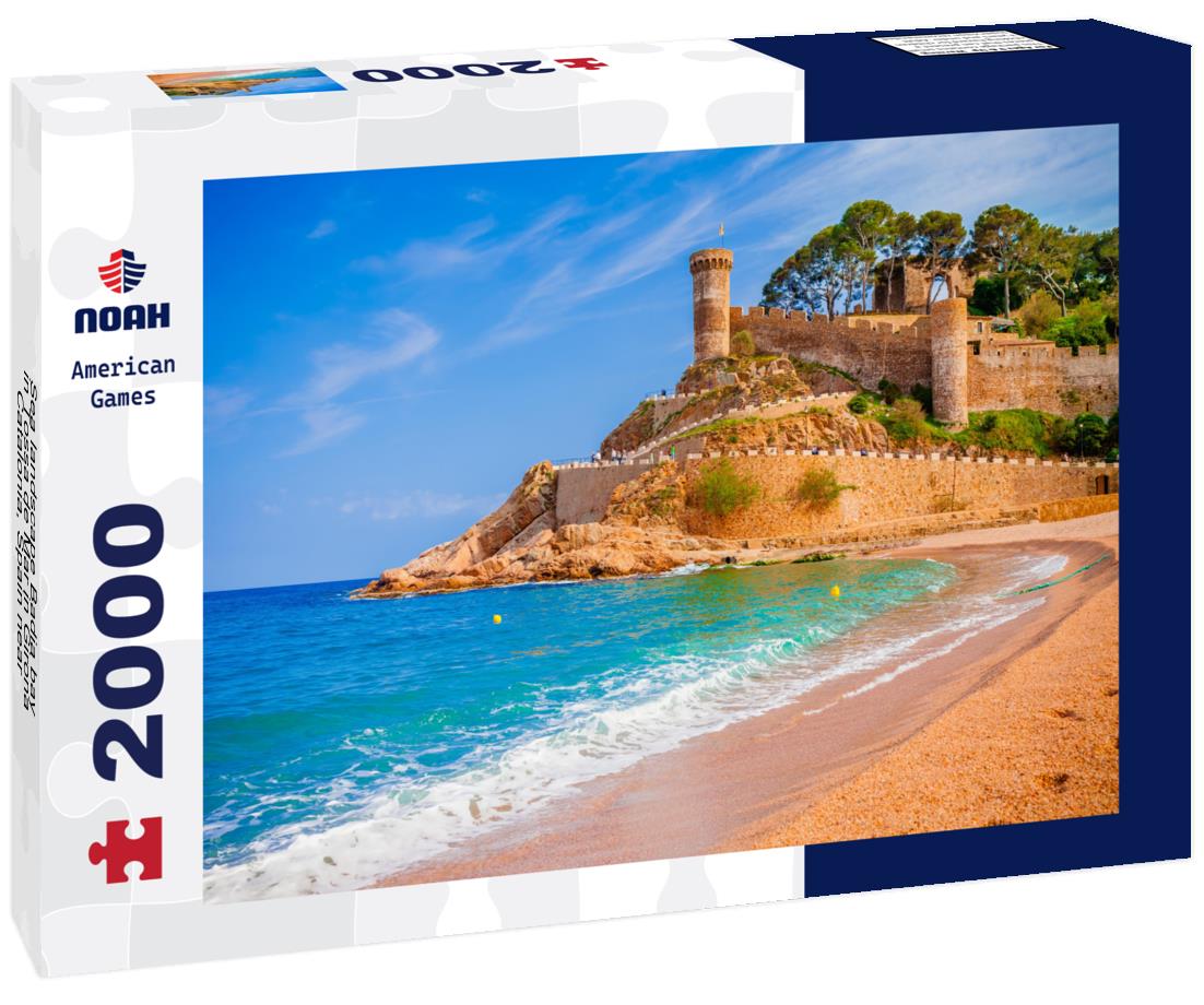 Noah Jigsaw Puzzle Sea landscape Badia bay in Tossa de Mar in Girona, Catalonia, Spain near of Barcelona 2000 pieces