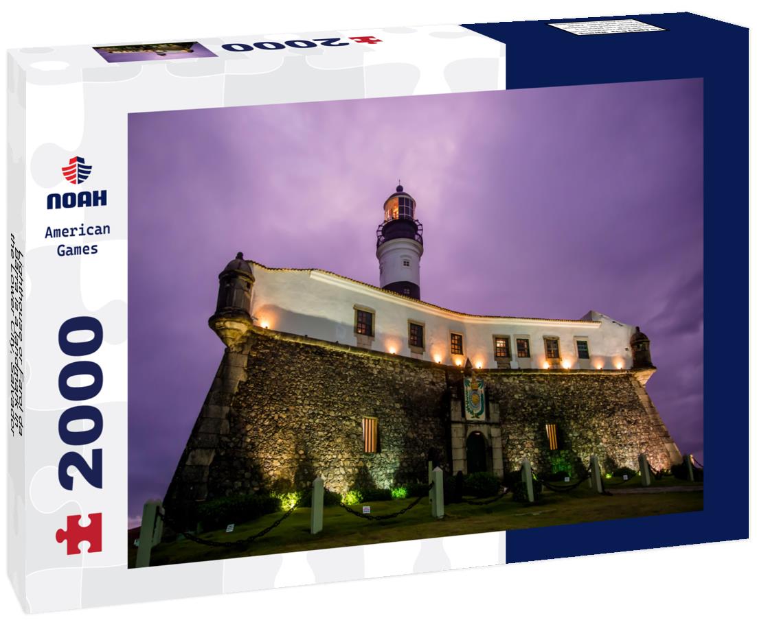 Noah Jigsaw Puzzle Lighthouse or Farol da Barra is a landmark in the Lower City, Salvador, Bahia, Brazil 2000 pieces