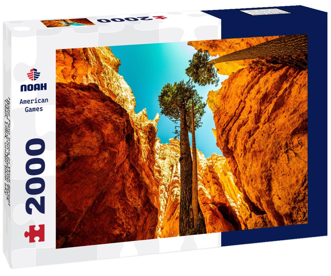 Noah Jigsaw Puzzle Huge Pine trees in Wall Street, Bryce Canyon National Park, Utah, USA, under blue sky 2000 pieces