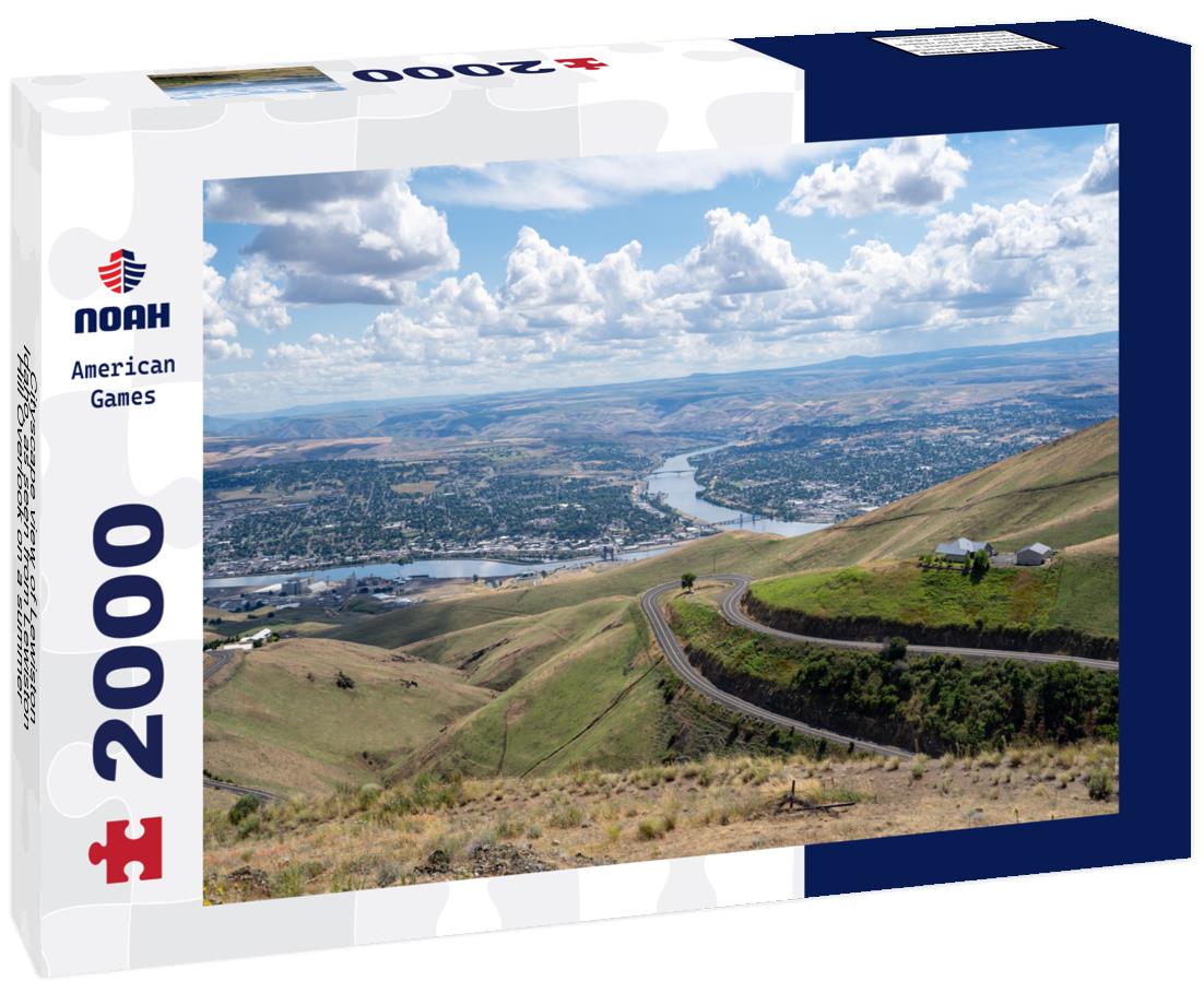 Noah Jigsaw Puzzle Cityscape view of Lewiston Idaho, as seen from Lewiston Hill Overlook on a summer day 2000 pieces