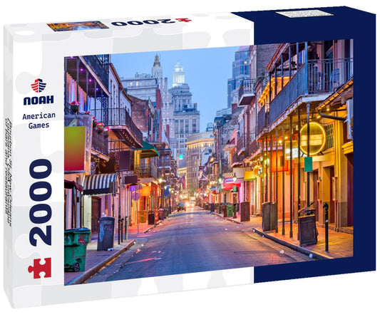 Noah Jigsaw Puzzle Bourbon St, New Orleans, Louisiana, USA cityscape of bars and restaurants at twilight 2000 pieces