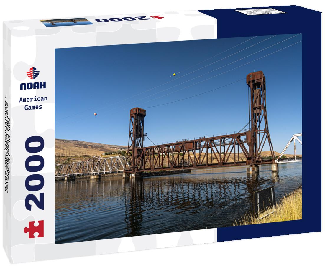 Noah Jigsaw Puzzle 18th Street Bridge, over the Clearwater River, Lewiston Idaho, Nez Perce County, 1951 2000 pieces