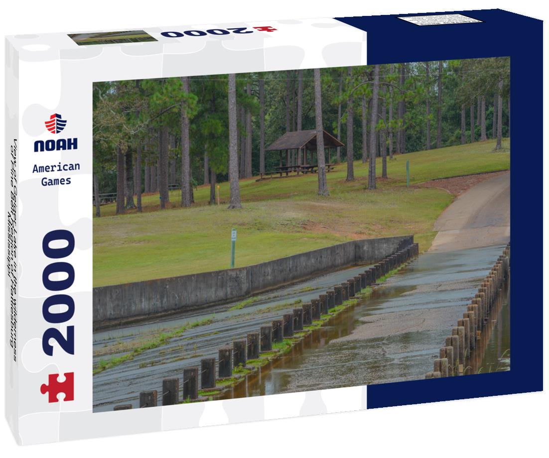 Noah Jigsaw Puzzle View of Geiger Lake in the wilderness of Pine Belt Region of Hattiesburg, Mississippi 2000 pieces