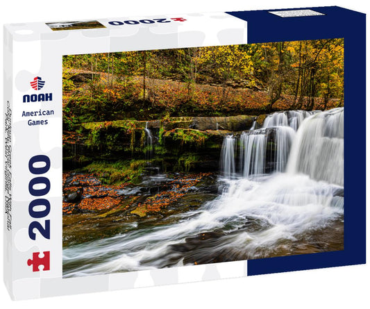 Noah Jigsaw Puzzle Dunloup Creek Falls With Fall Color New River Gorge National Park, West Virginia, USA 2000 pieces