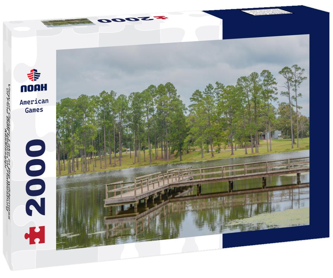 Noah Jigsaw Puzzle View of Geiger Lake in the wilderness of Pine Belt Region of Hattiesburg, Mississippi 2000 pieces