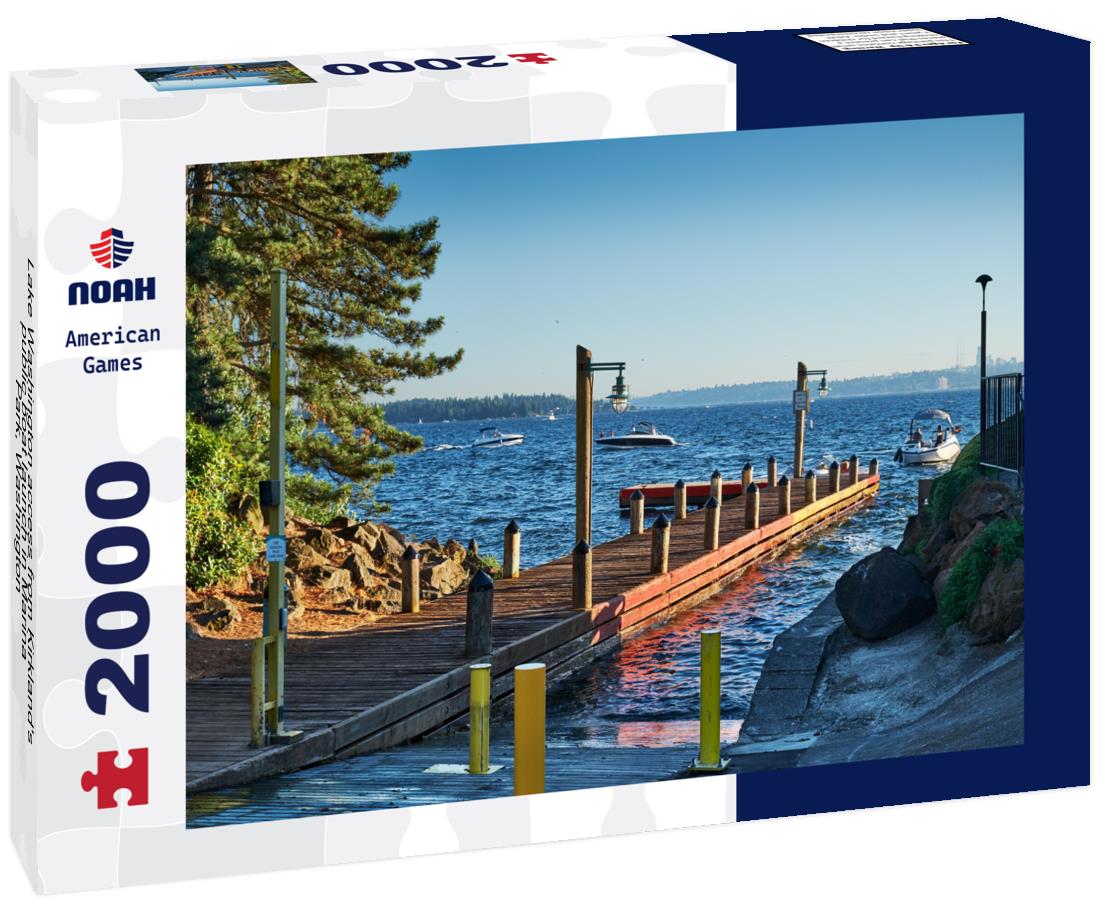 Noah Jigsaw Puzzle Lake Washington access from Kirkland's public boat launch in Marina Park, Washington 2000 pieces
