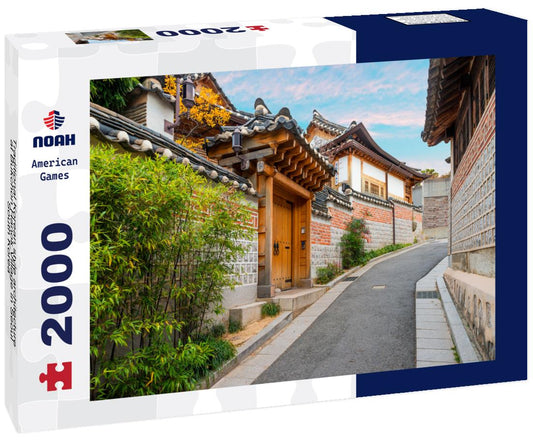 Noah Jigsaw Puzzle Traditional Korean style architecture at Bukchon Hanok Village in Seoul, South Korea 2000 pieces