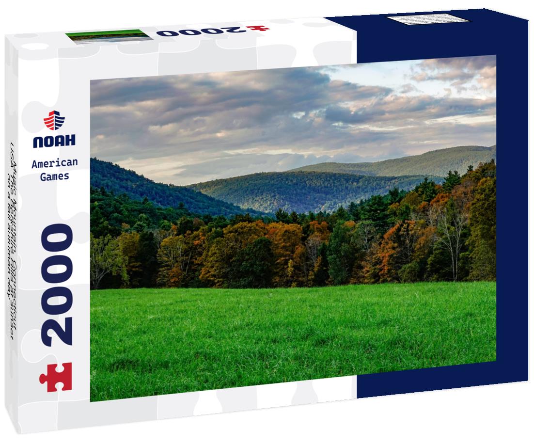 Noah Jigsaw Puzzle Music Mountain, Connecticut, USA The Berkshire Hills at sunset on a fall autuman day 2000 pieces