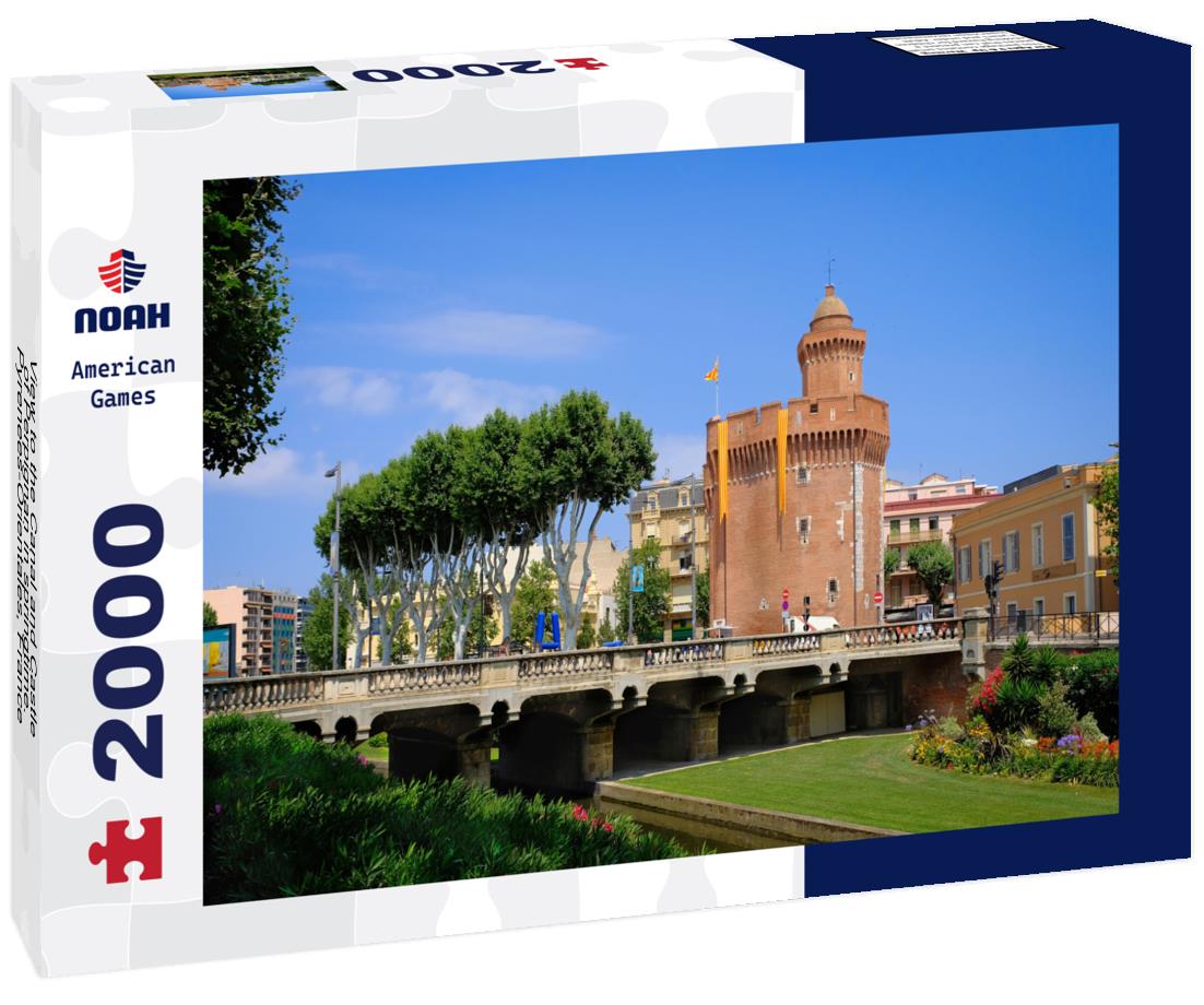 Noah Jigsaw Puzzle View to the Canal and Castle of Perpignan in springtime. Pyrenees-Orientales, France 2000 pieces