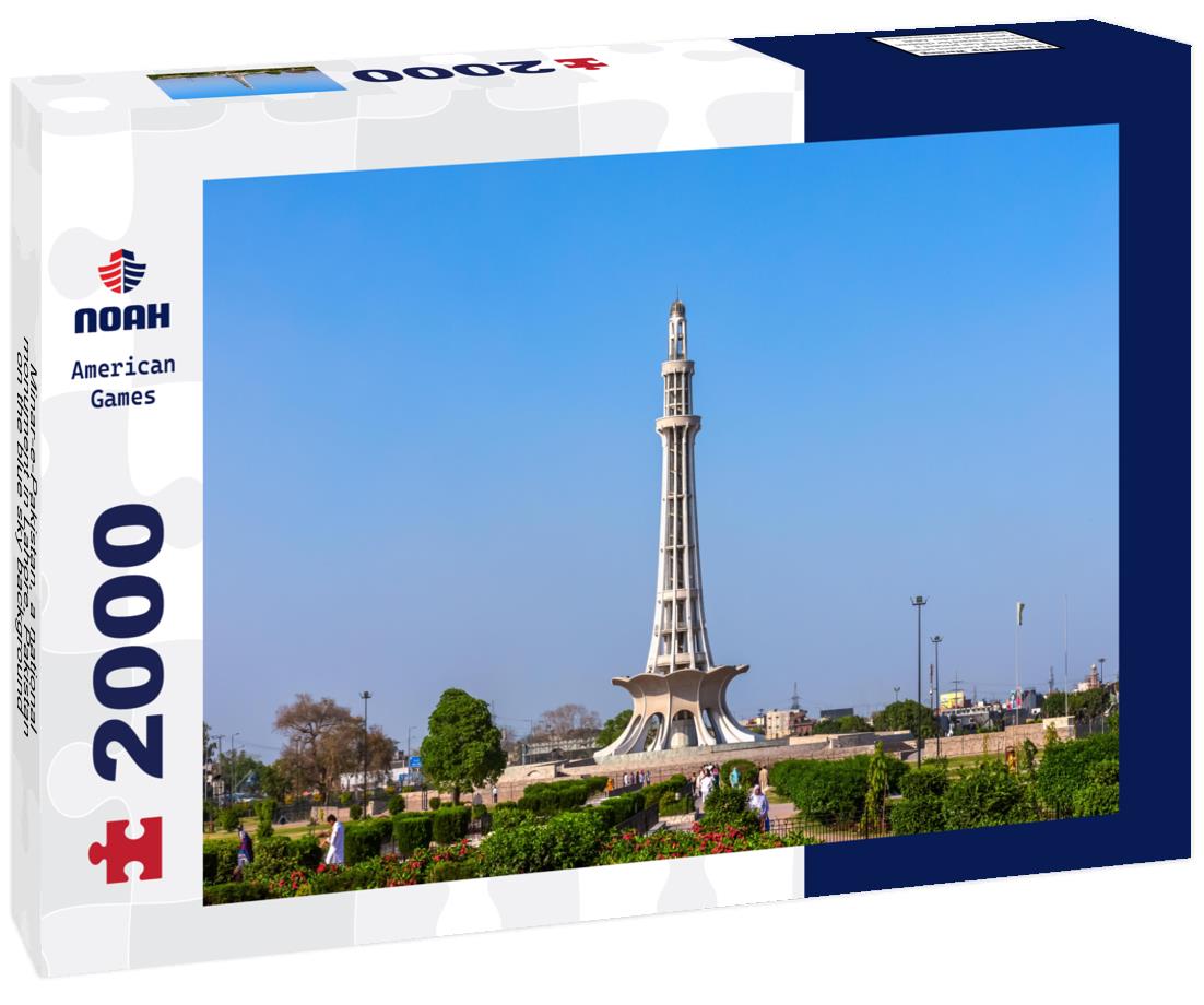 Noah Jigsaw Puzzle Minar-e-Pakistan, a national monument in Lahore, Pakistan on the blue sky background 2000 pieces