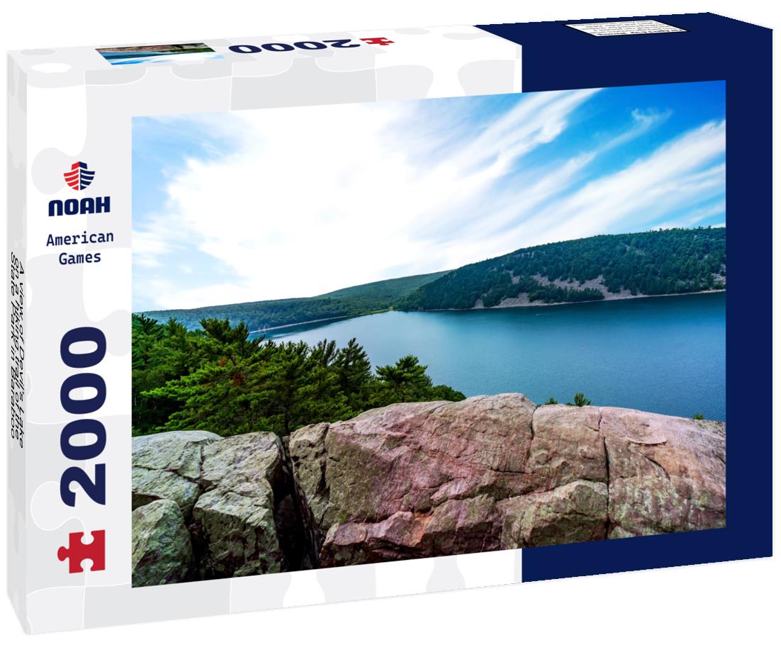 Noah Jigsaw Puzzle A view of Devil's Lake on a hiking trail of the State Park in Baraboo, Wisconsin USA 2000 pieces