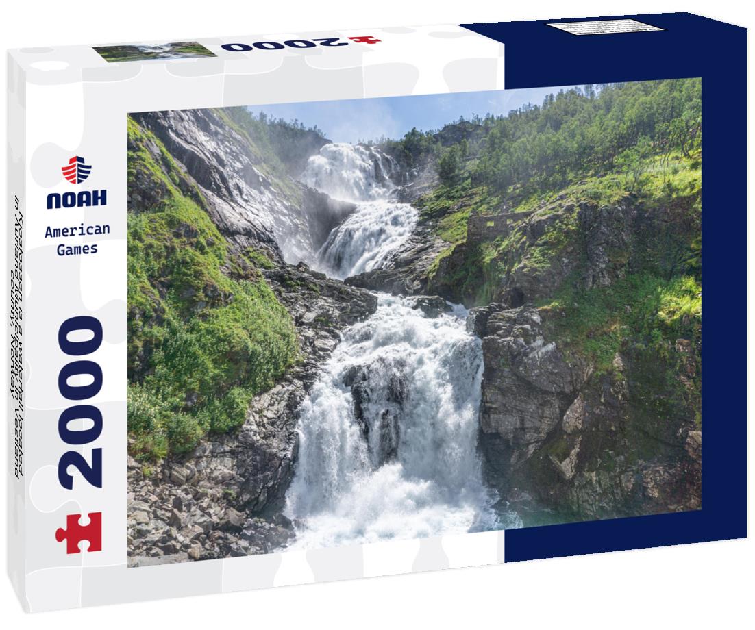 Noah Jigsaw Puzzle Kjosfossen is a waterfall located in Aurland Municipality in Vestland county, Norway 2000 pieces