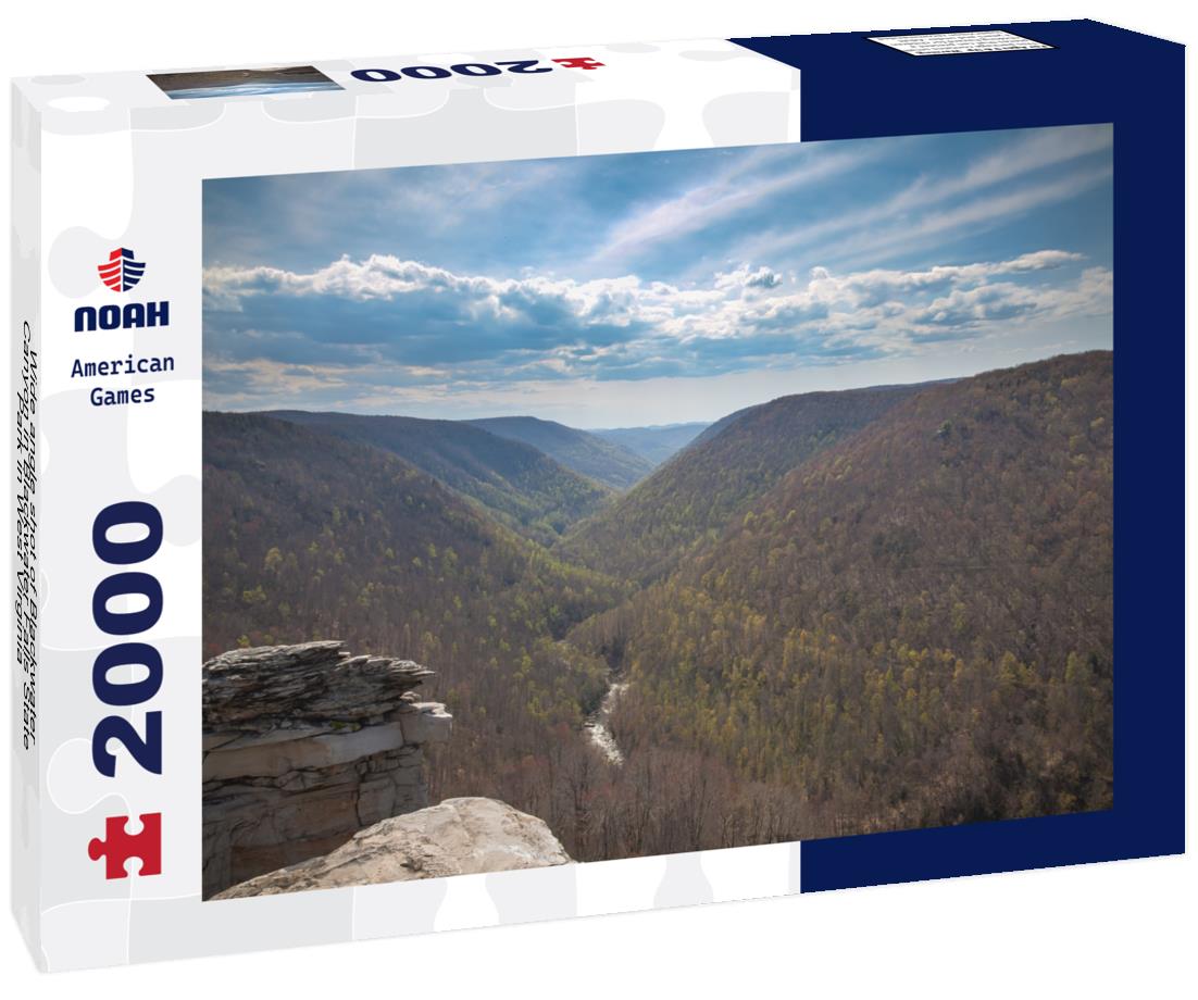 Noah Jigsaw Puzzle Wide angle shot of Blackwater Canyon in Blackwater Falls State Park in West Virginia 2000 pieces