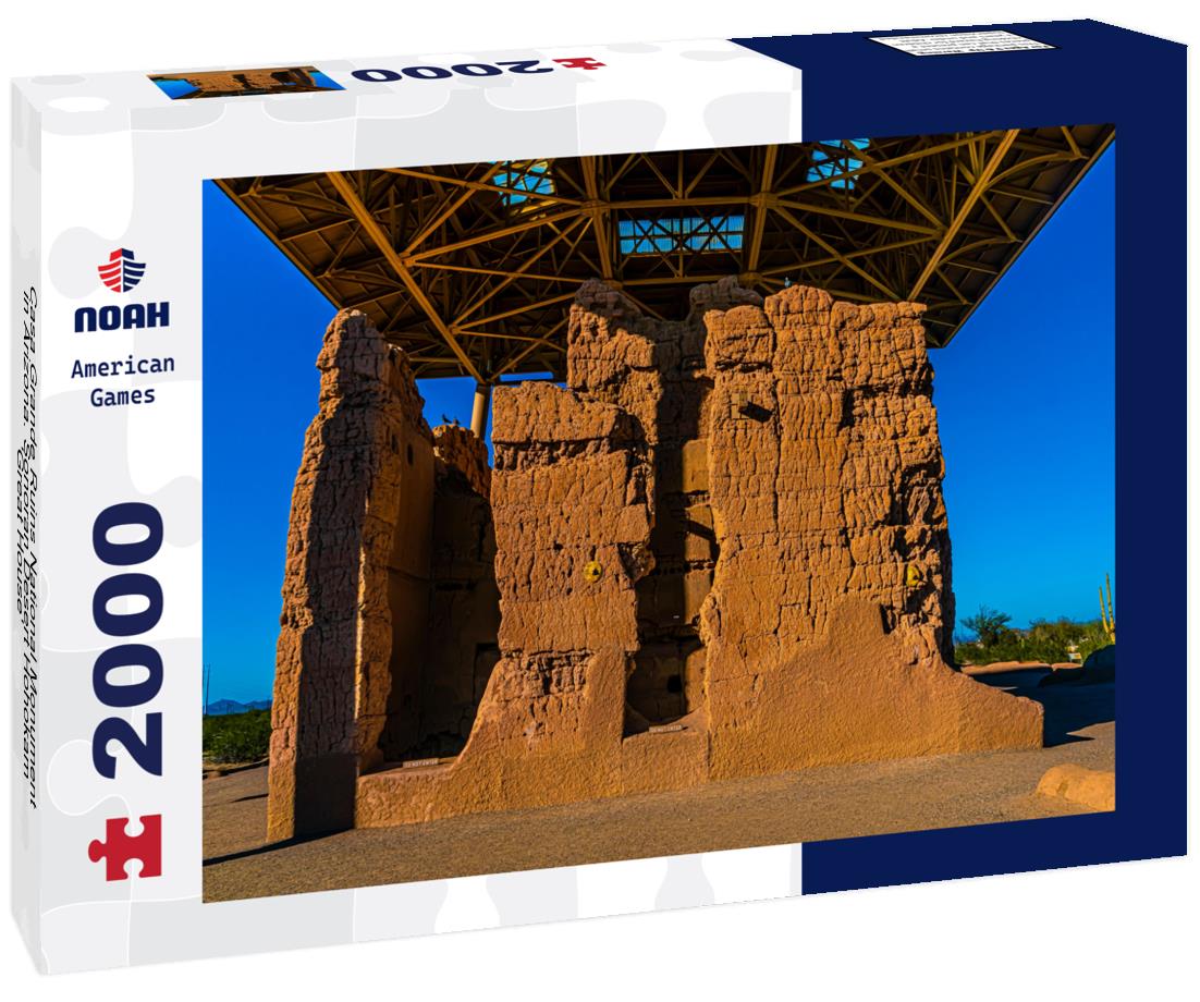 Noah Jigsaw Puzzle Casa Grande Ruins National Monument in Arizona. Sonoran Desert Hohokam 'Great House' 2000 pieces